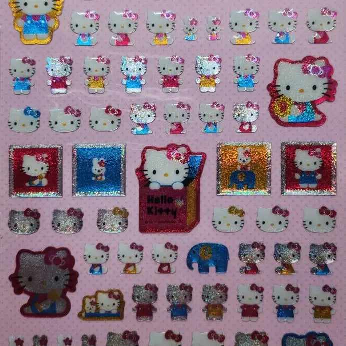 [BUNJANG] Hello Kitty Mini Sticker Book + 2011 Sticker / [고전문구] (2014) 미개봉 헬로키티 미니 스티커북 + 2011스티커