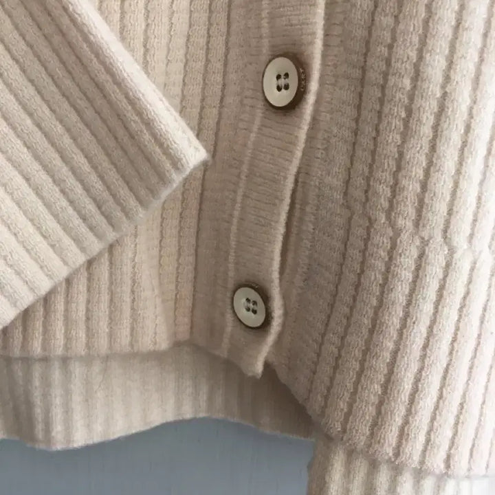 [BUNJANG] SJSJ Wool Cardigan (Ivory) - Size 90 / SJSJ 울100 가디건 90사이즈