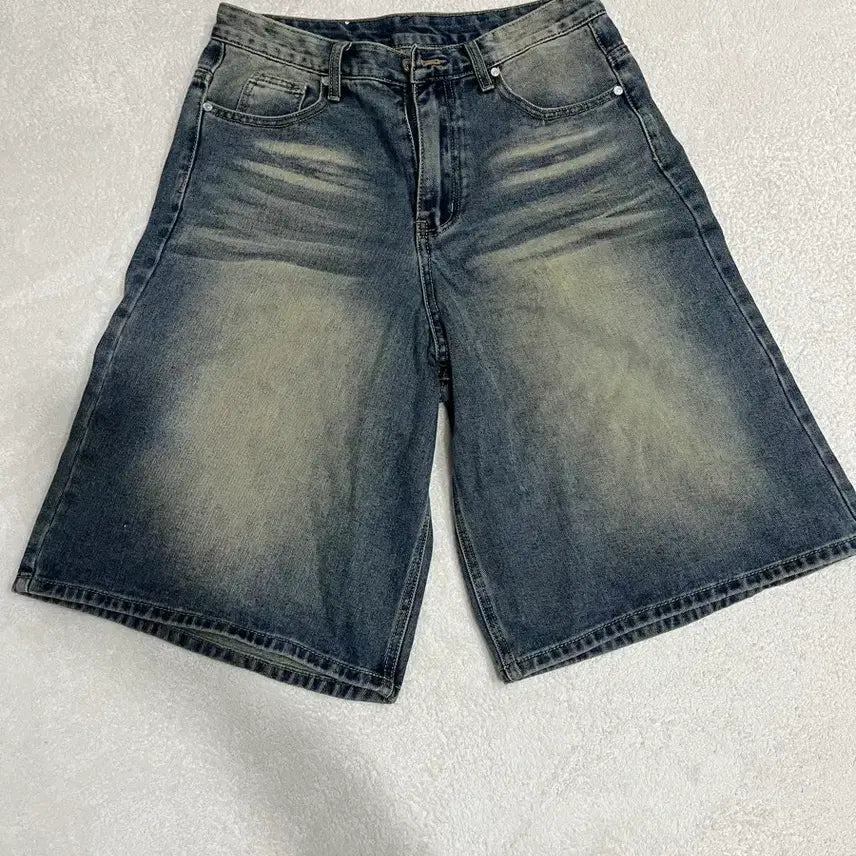 [BUNJANG] DNSr Signature Bermuda Denim Pants (Mud) - L Size / dnsr 시그니처 버뮤다 데님 팬츠 머드 L사이즈