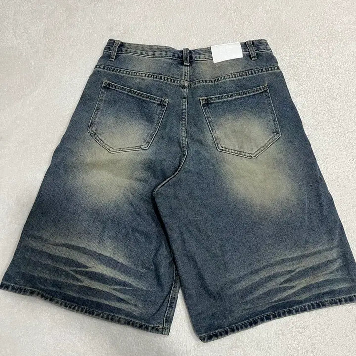 [BUNJANG] DNSr Signature Bermuda Denim Pants (Mud) - L Size / dnsr 시그니처 버뮤다 데님 팬츠 머드 L사이즈