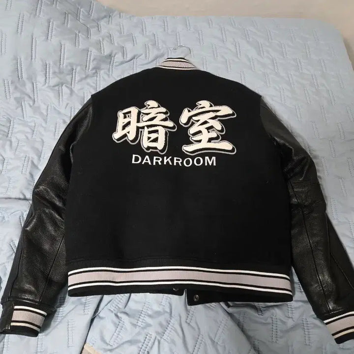 [BUNJANG] Darkroom Studio Varsity Jacket / 다크룸 스튜디오 바시티 자켓 블랙 L