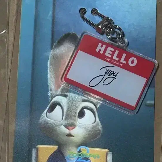 [BUNJANG] Zootopia 2 Judy Keyring / 주토피아2 주디 이름표 키링 팝니다.