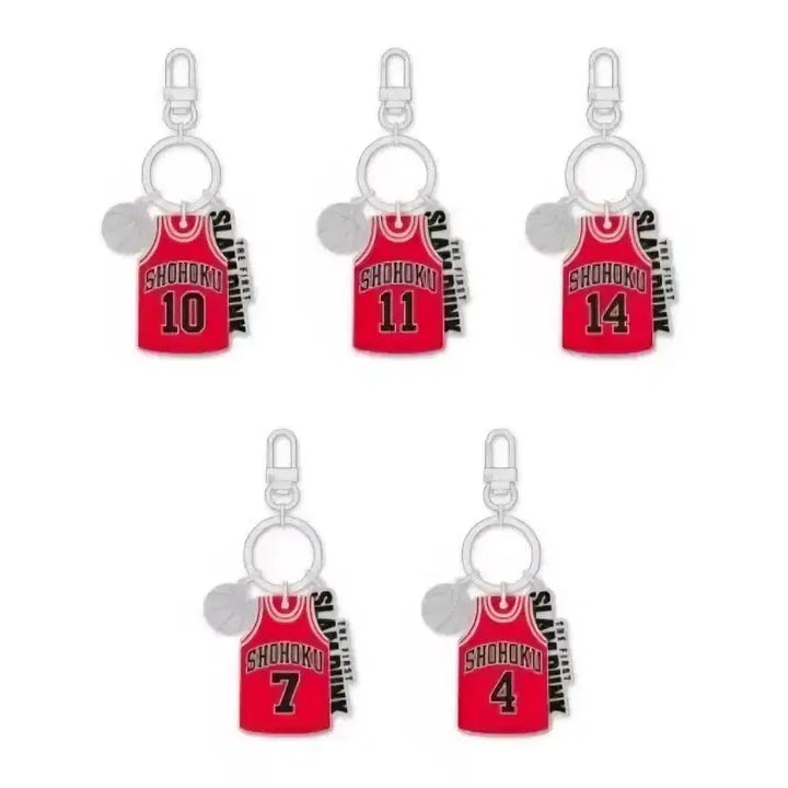 [BUNJANG] Slam Dunk Buksan Bundle Set Keyring / 슬램덩크 북산 키링 새상품 북산팀 5명 일괄