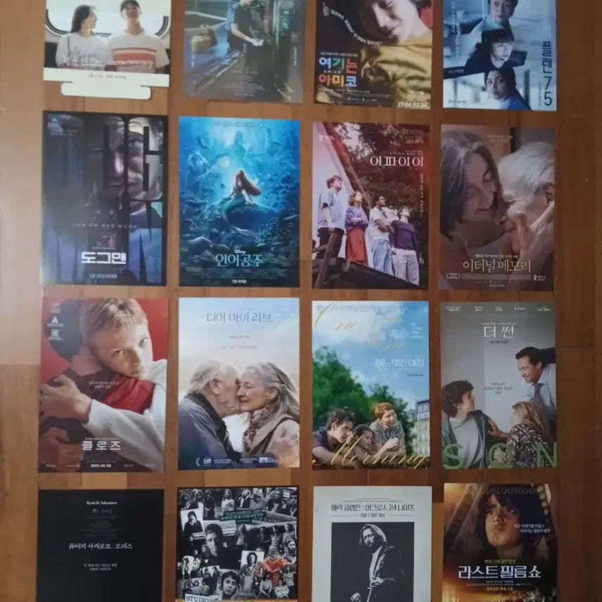 [BUNJANG] Movie Pamphlet Poster Flyers - 16 Piece Bundle Set / 영화팜플렛 포스터 전단지 최신영화 상품사진중 16장 골라서 7천원