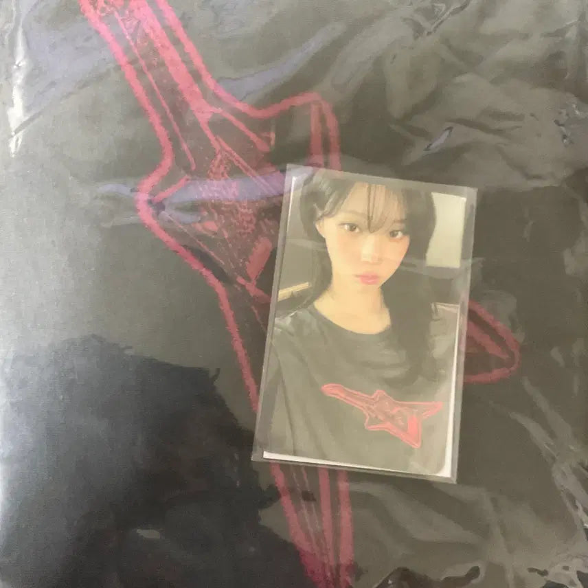 에스파 윈터 리치맨 롱 긴팔 티셔츠 포카 포토카드 미개봉