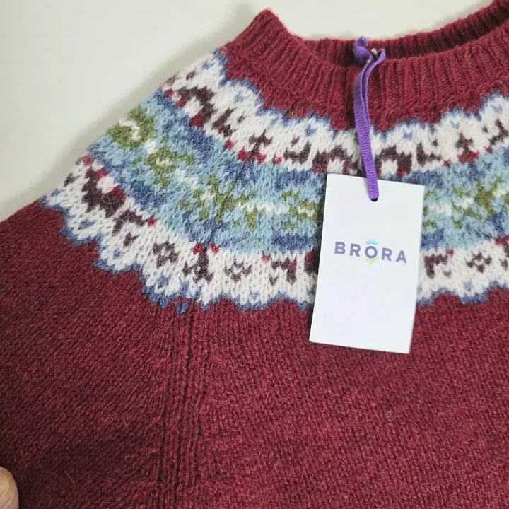 [BUNJANG] BRORA Fair Isle Knit Sweater (New) / BRORA 브로라 페어 아일 니트 스웨터 (새상품)