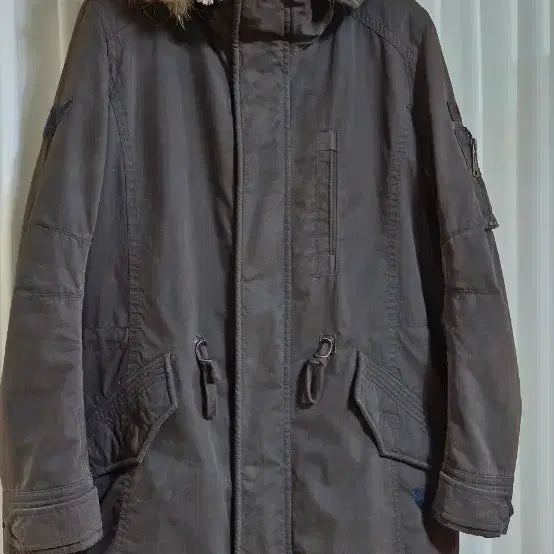 [BUNJANG] Buckaroo Men's Parka XL Charcoal Gray / 버커루 남성 야상점퍼 XL 차콜그레이