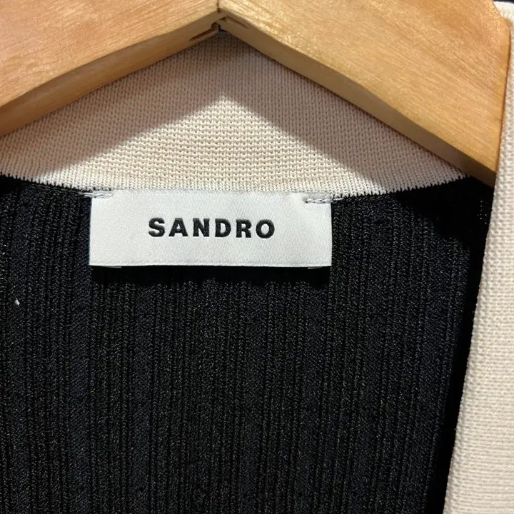 [BUNJANG] Sandro Black Lace Collar Long Dress / Sandro 산드로 블랙 레이스 칼라 롱 원피스