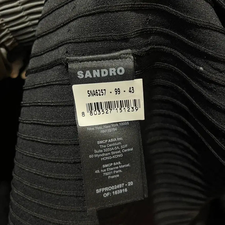 [BUNJANG] Sandro Black Lace Collar Long Dress / Sandro 산드로 블랙 레이스 칼라 롱 원피스