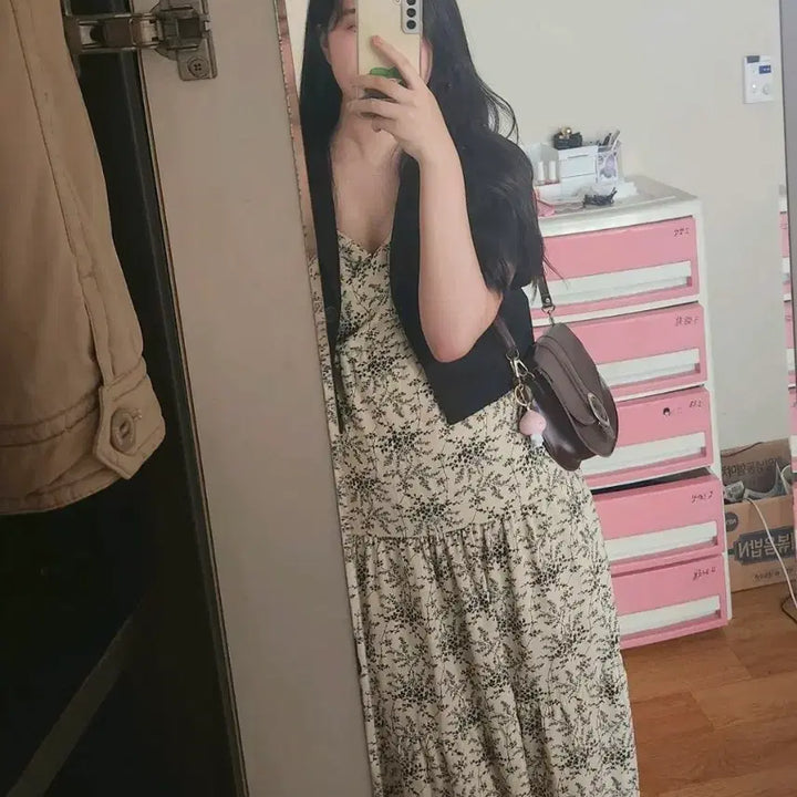 [BUNJANG] Floral Print Sleeveless Dress / 꽃무늬 나시 원피스