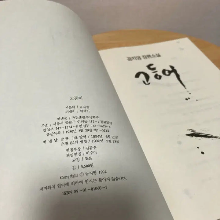 [BUNJANG] Gong Ji-young Novel - Mackerel / 공지영 장편소설 - 고등어