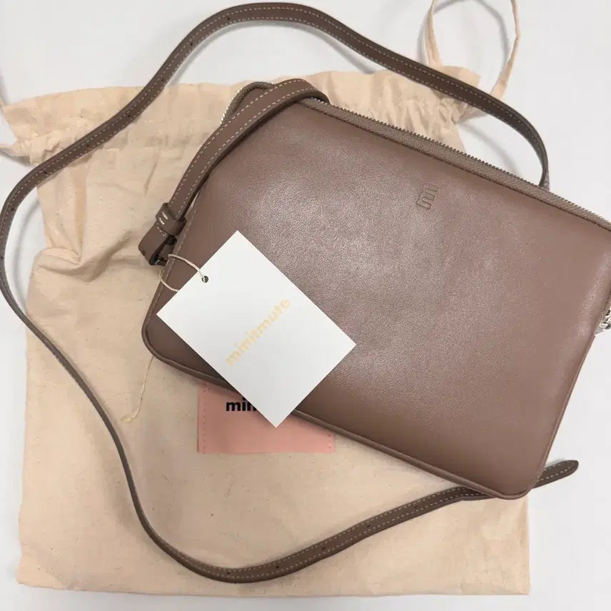 [BUNJANG] Minitmute Twin Mini Gray Beige Bag / 미닛뮤트 트윈 미니 그레이베이지