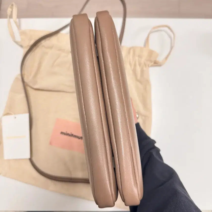 [BUNJANG] Minitmute Twin Mini Gray Beige Bag / 미닛뮤트 트윈 미니 그레이베이지