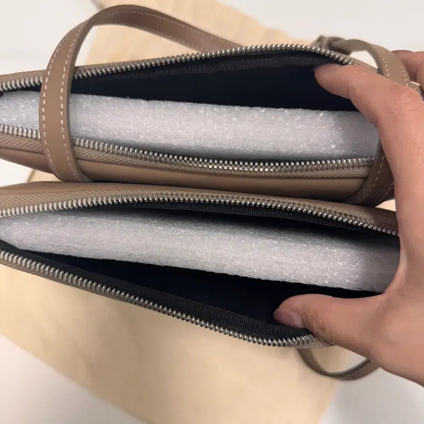 [BUNJANG] Minitmute Twin Mini Gray Beige Bag / 미닛뮤트 트윈 미니 그레이베이지