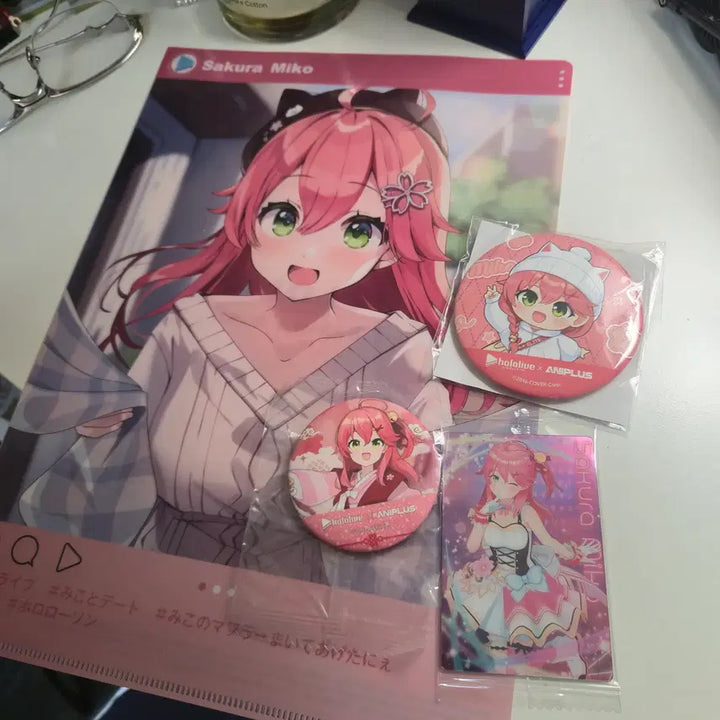[BUNJANG] Sakura Miko Hololive Bundle Set Goods / 사쿠라미코 홀로라이브 굿즈 4종일괄 (홀로미코 홀로라이브특전 홀로굿즈