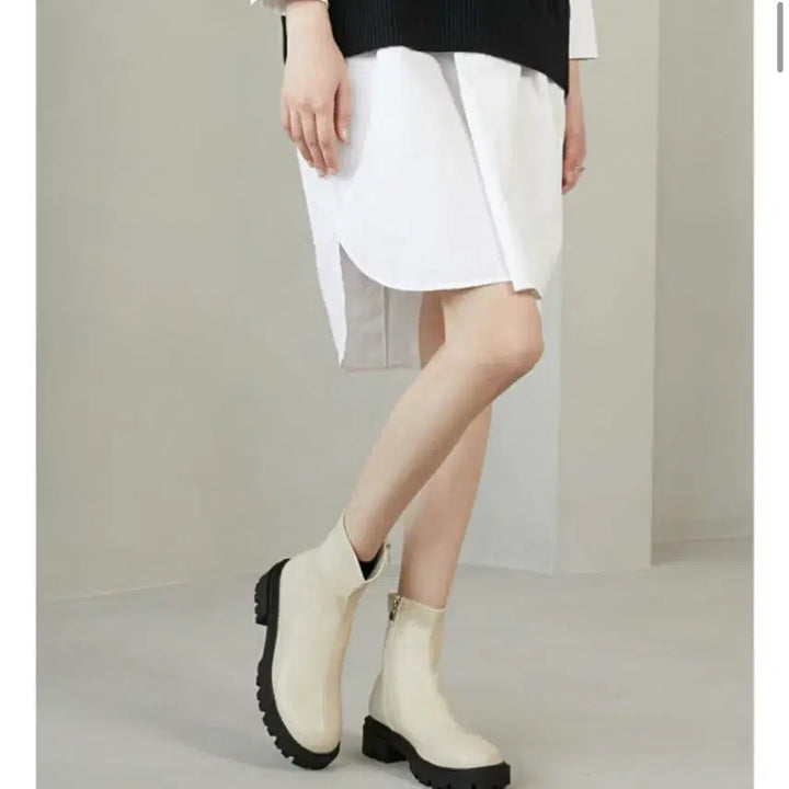 [BUNJANG] Hush Puppies Boots - Ivory 245 / 허쉬퍼피 부츠 새제품 풀세트