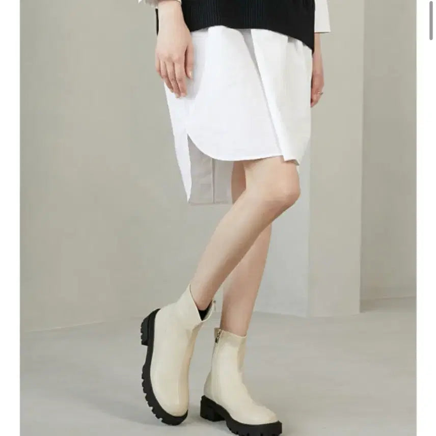 [BUNJANG] Hush Puppies Boots - Ivory 245 / 허쉬퍼피 부츠 새제품 풀세트