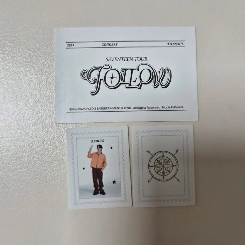 세븐틴 에스쿱스 팔로우 follow to seoul 디지털코드 스티커