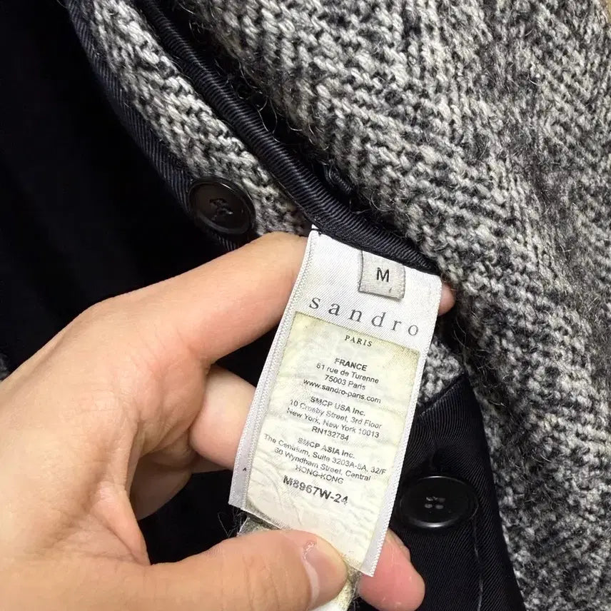 [BUNJANG] Sandro Homme Wool Coat / [M] 산드로 옴므 코트