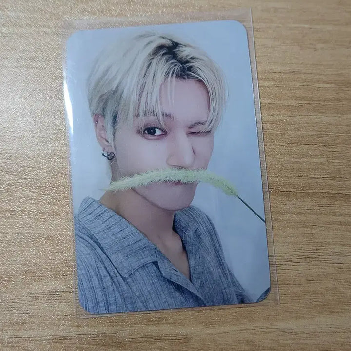 ATEEZ 에이티즈 우영 양면 포카 GOLDEN HOUR 강아지풀 디마뮤