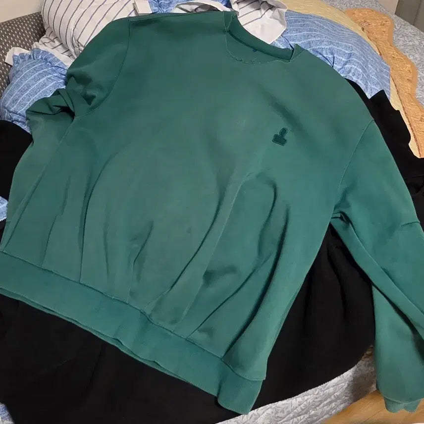 [BUNJANG] ADER Error Emerald Green Sweatshirt / 아더에러 에메랄드색 맨투맨