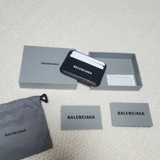 [BUNJANG] Balenciaga Black Card Wallet Full Set / 발렌시아가 블랙 카드지갑 풀세트