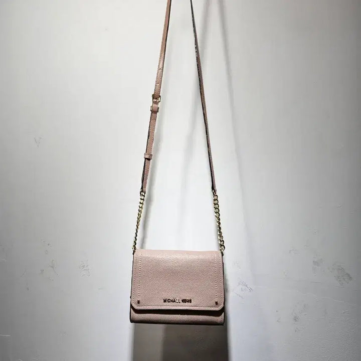 [BUNJANG] Michael Kors Pink Chain Crossbody Bag / 마이클코어스(Michael Korse) 핑크 크로스백 체인백