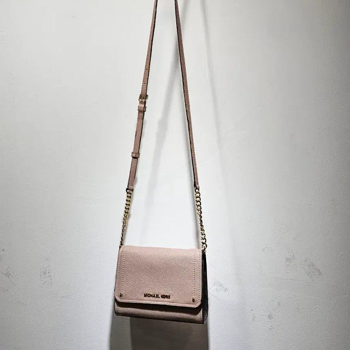 [BUNJANG] Michael Kors Pink Chain Crossbody Bag / 마이클코어스(Michael Korse) 핑크 크로스백 체인백