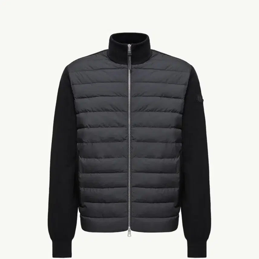 [BUNJANG] Moncler Knit Padded Jacket Black / [당일배송/S등급] 25FW 몽클레어 니트패딩 캐시미어 블랙와펜