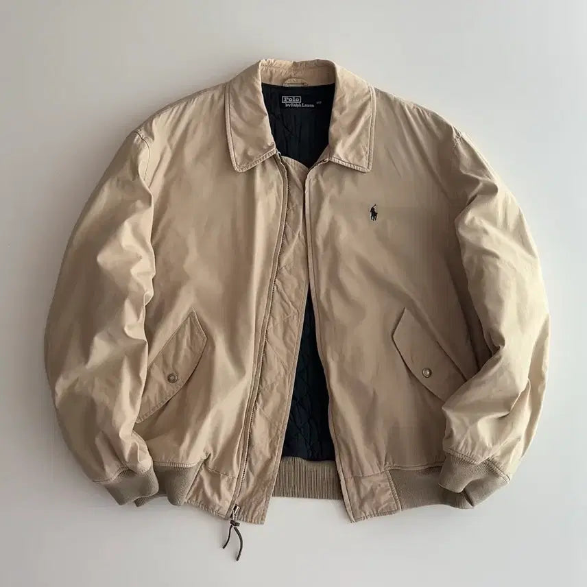 [BUNJANG] Polo Ralph Lauren Quilted Bomber Jacket (Size 100) / 폴로 랄프로렌 퀼팅 안감 봄버 자켓  100