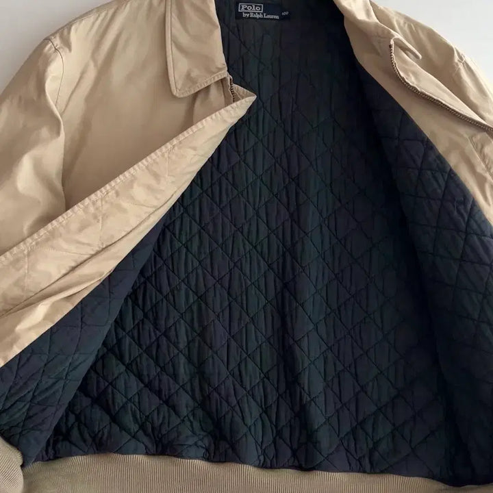 [BUNJANG] Polo Ralph Lauren Quilted Bomber Jacket (Size 100) / 폴로 랄프로렌 퀼팅 안감 봄버 자켓  100
