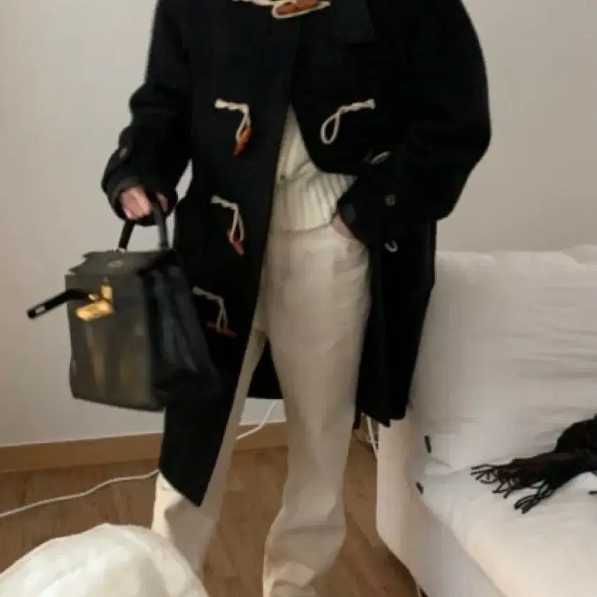 [BUNJANG] Mone Marco Duffel Coat / mone 모네 리본빛 마르코 더플코트