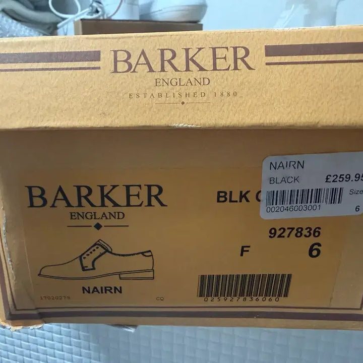 [BUNJANG] Barker England Derby Shoes (Size 6) / Barker England 남성 더비슈즈 6사이즈 250