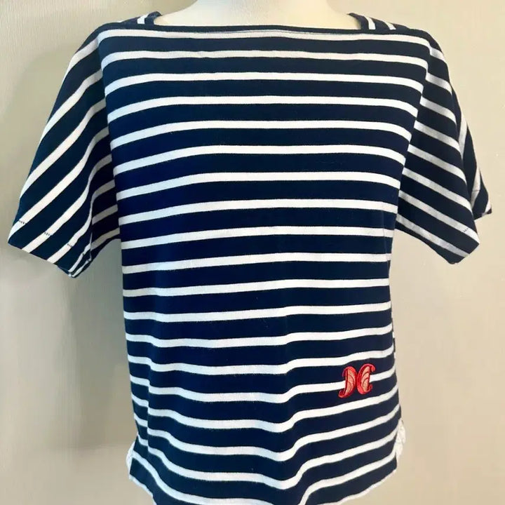 [BUNJANG] Lucky Chouette Stripe T-shirt / 럭키슈에뜨 스트라이프 티셔츠