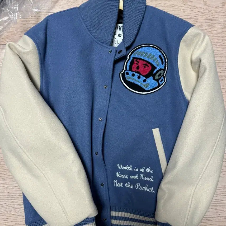 [BUNJANG] Billionaire Boys Club Varsity Jacket Sky Blue / XL) 빌리어네어 보이즈 클럽 바시티 자켓 스카이블루