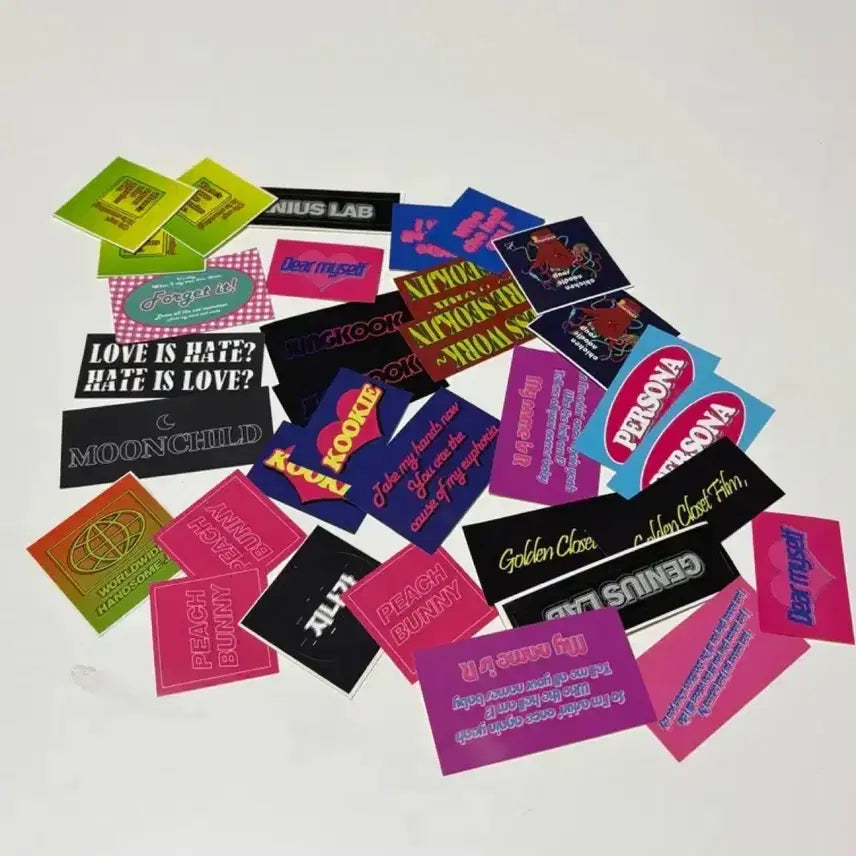 방탄 비공굿 워드스티커 / 방탄 디자인 스티커