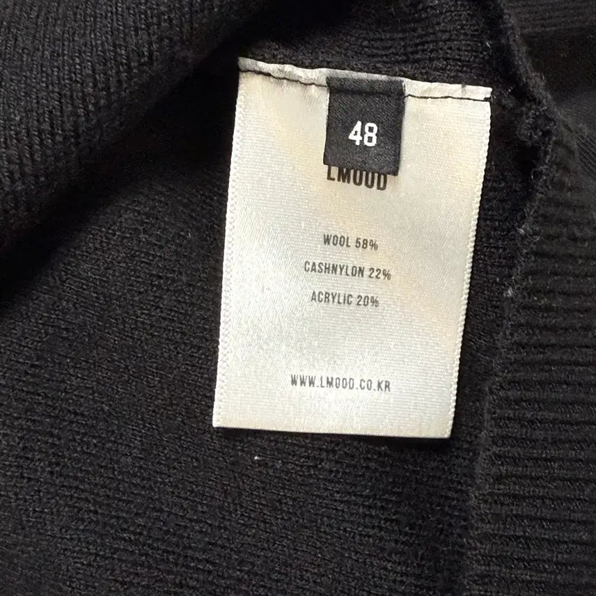 [BUNJANG] LMOOD Premium Round Knit Black / [48]엘무드(LMOOD) 프리미엄 라운드 니트 블랙