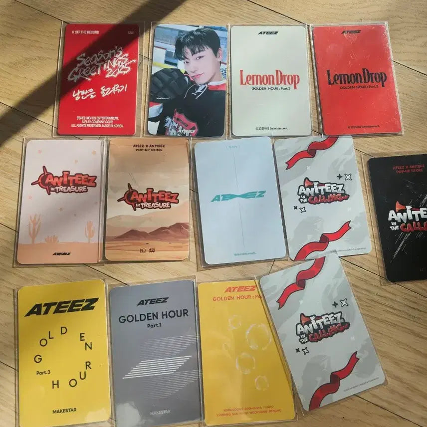 에이티즈 산 포토카드 일괄