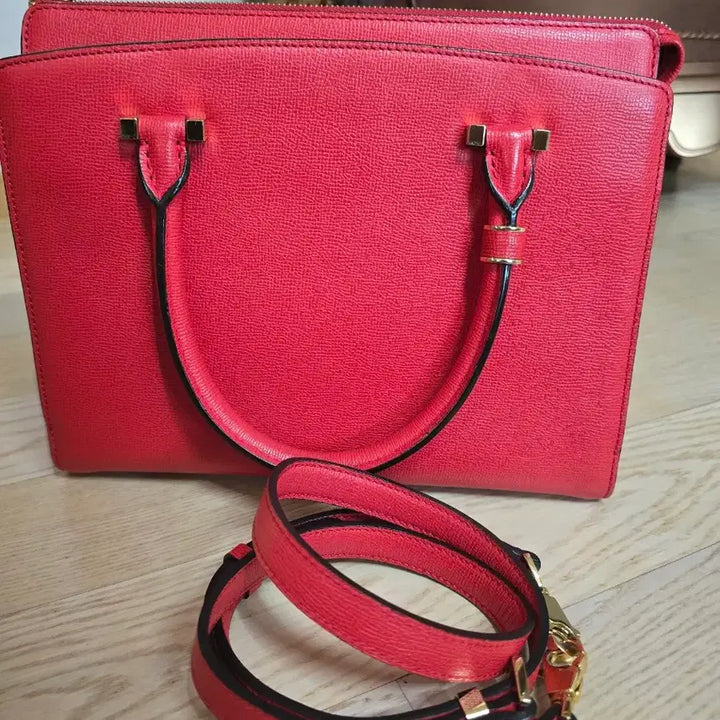 [BUNJANG] Double M Leather Tote & Cross Bag / 더블앰 가죽 토트 & 크로스백