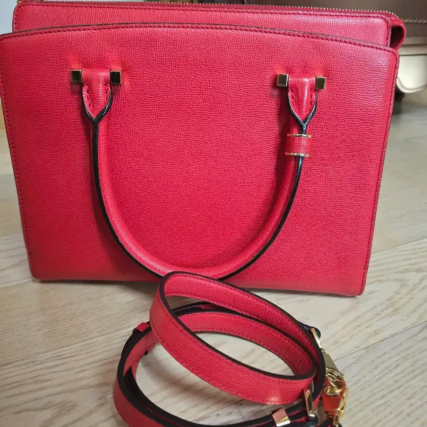 [BUNJANG] Double M Leather Tote & Cross Bag / 더블앰 가죽 토트 & 크로스백