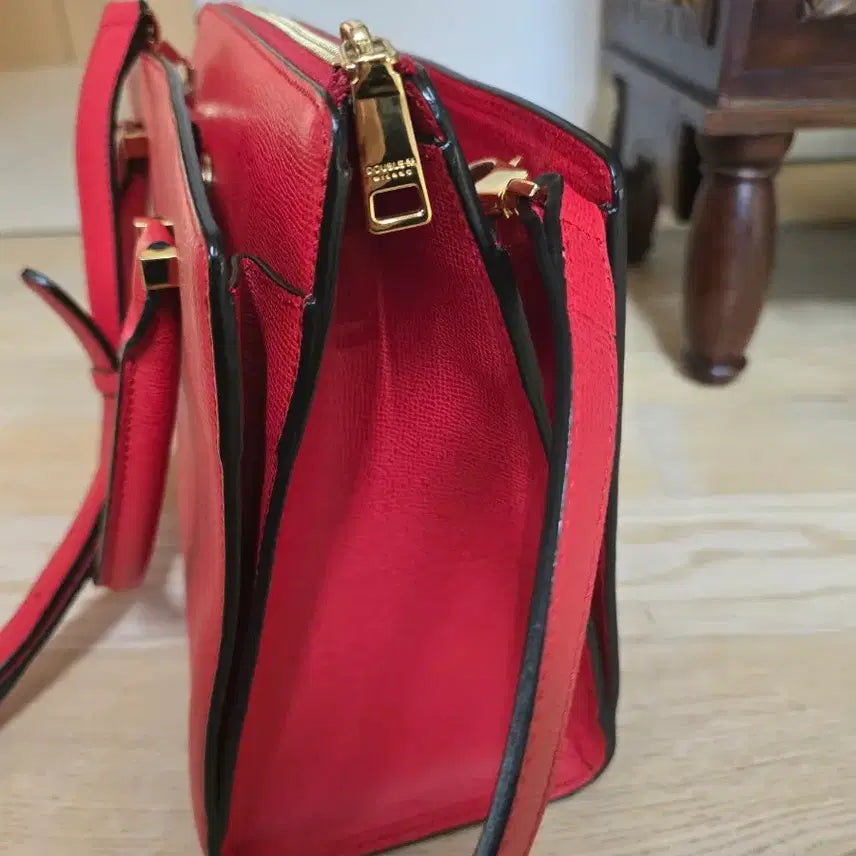 [BUNJANG] Double M Leather Tote & Cross Bag / 더블앰 가죽 토트 & 크로스백