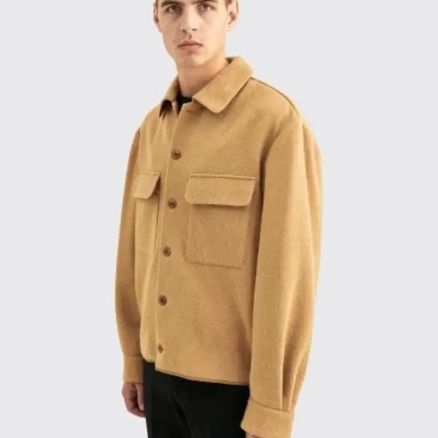 [BUNJANG] Lemaire Alpaca Overshirt (Worn by Choi Woo-shik) / 르메르 알파카 박시 오버셔츠 44(최우식 착용)