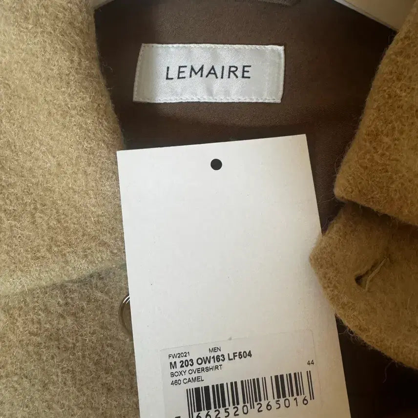 [BUNJANG] Lemaire Alpaca Overshirt (Worn by Choi Woo-shik) / 르메르 알파카 박시 오버셔츠 44(최우식 착용)
