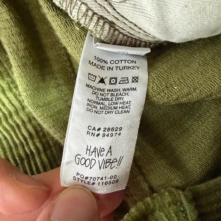 [BUNJANG] Stussy Corduroy Big Ol' Jean Olive Pants / [34] 스투시 코듀로이 빅 올 진 올리브