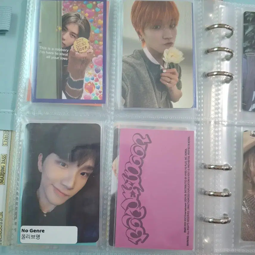 바인더와 보넥도 포토카드 팝니다