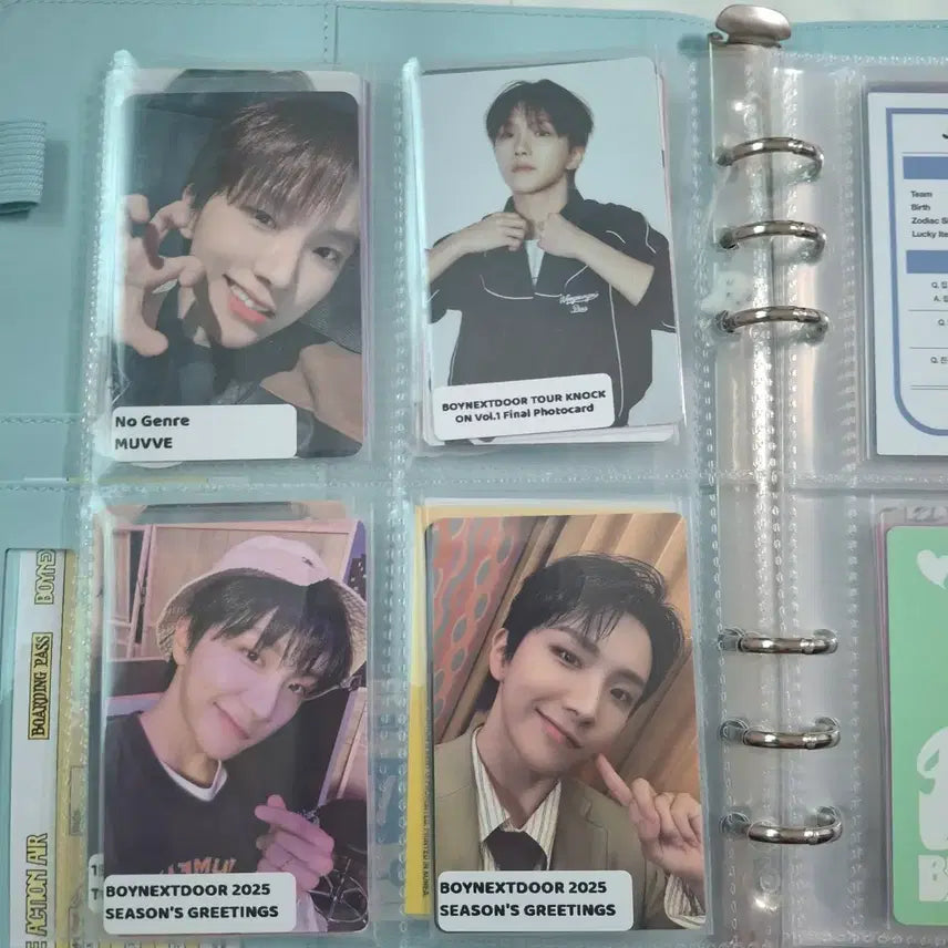 바인더와 보넥도 포토카드 팝니다