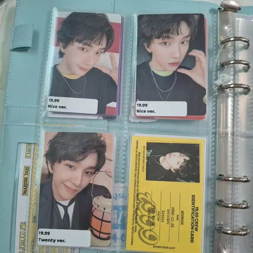 바인더와 보넥도 포토카드 팝니다