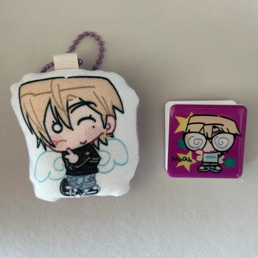 플레이브 노아 생카 꿉이님 쿠션키링 아크릴집게