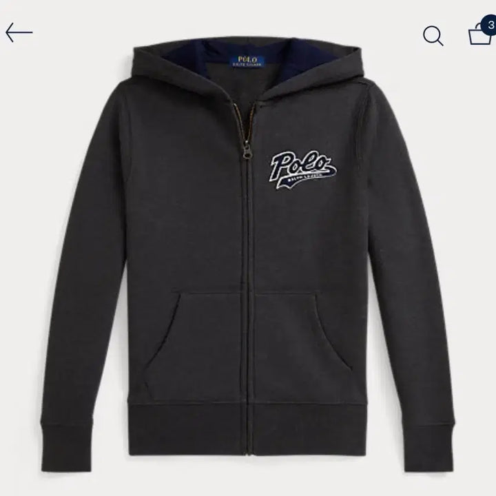 [BUNJANG] Polo Boy Hoodie Zip-up / 폴로 보이 후드집업