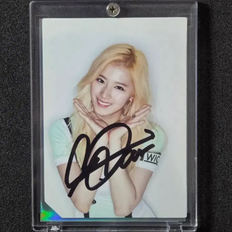 트와이스 사나 친필 싸인 포토카드